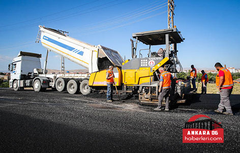 Sincan'da Yol ve Kaldırım Çalışmalarına Hız Verildi