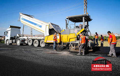 Sincan'da Yol ve Kaldırım Çalışmalarına Hız Verildi